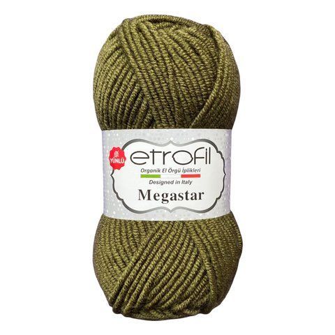 Megastar - Etrofil напівшерстяна пряжа для в'язання гірчиця 1741352904 фото