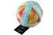 Schoppel Zauberball Cotton 2406 бірюзово-рожева секційна бавовняна пряжа